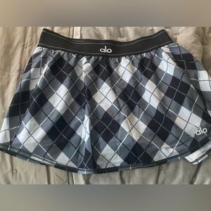 Alo Yoga plaid tennis skirt small